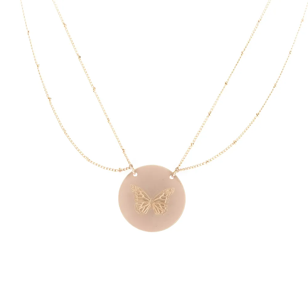 Collier Papillon Nude