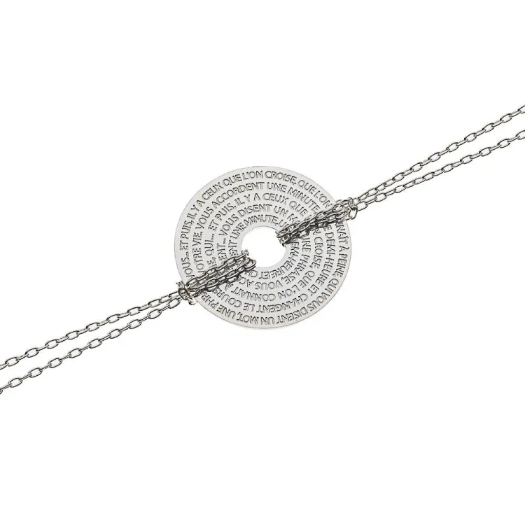Bracelet médaille hugo 2