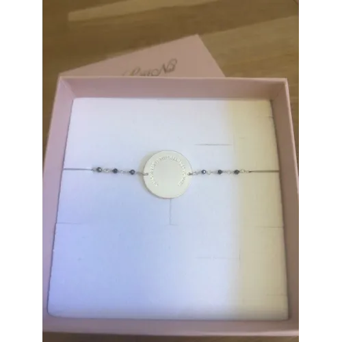 Bracelet Médaille Voyages Hématite
