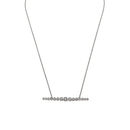 Collier ligne zirconium