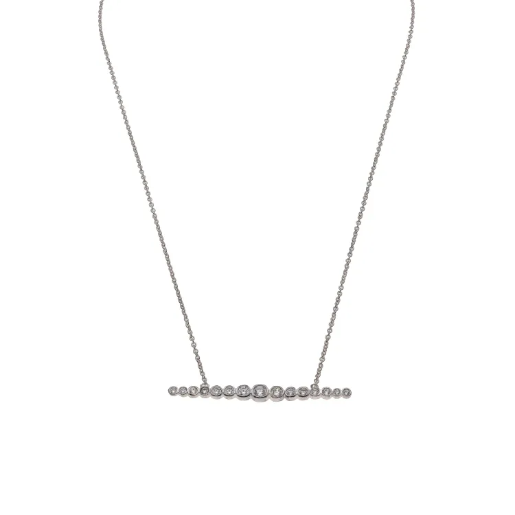 Collier ligne zirconium