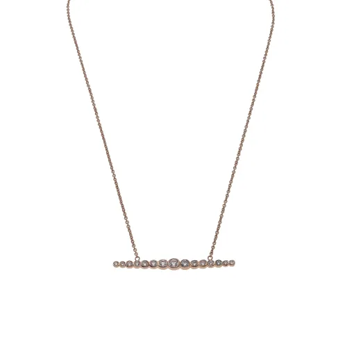 Collier ligne zirconium