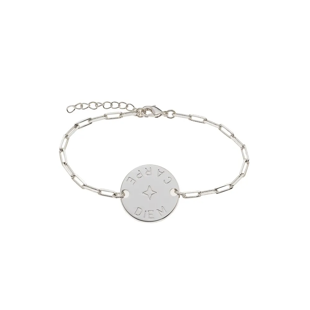 Bracelet gourmette Carpe Diem