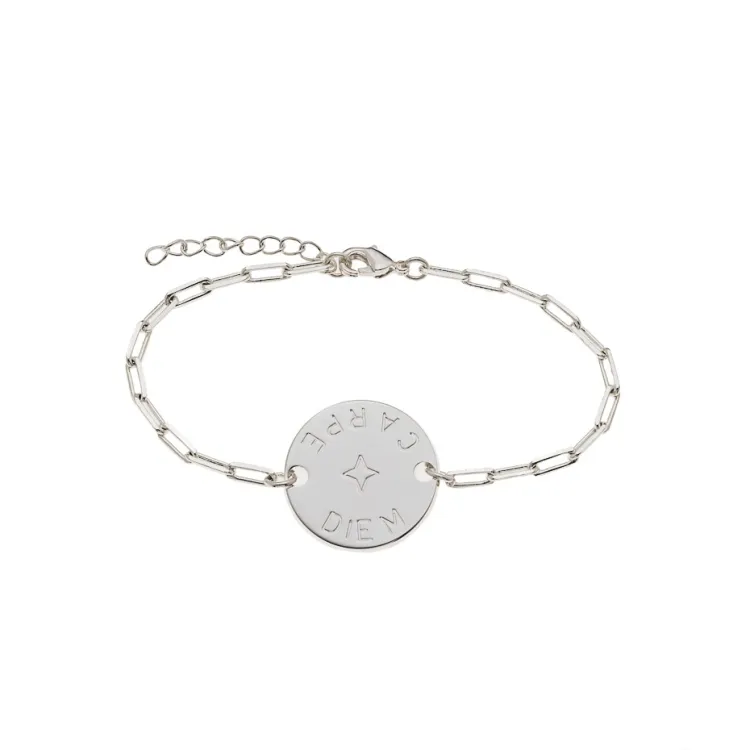 Bracelet gourmette Carpe Diem