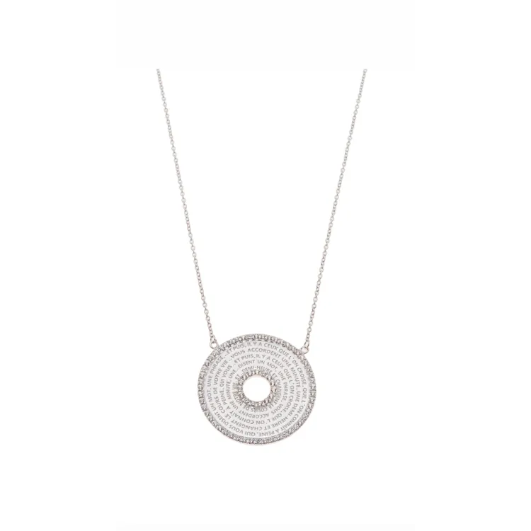 Collier médaille précieux Victor Hugo