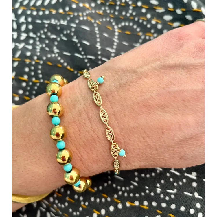 Bracelet malibu doré