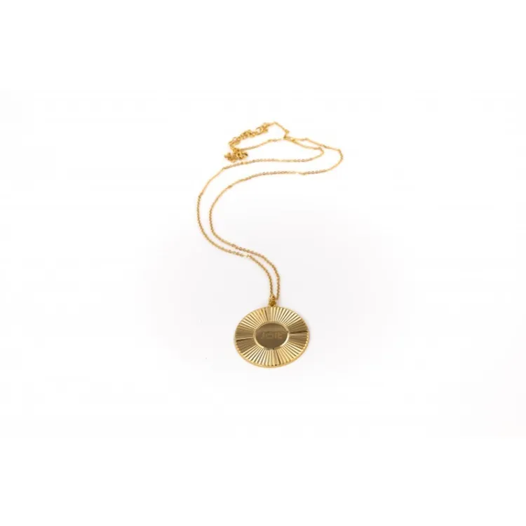 Collier Médaille Soleil Joie