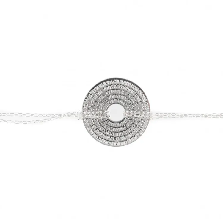 Bracelet médaille hugo 2