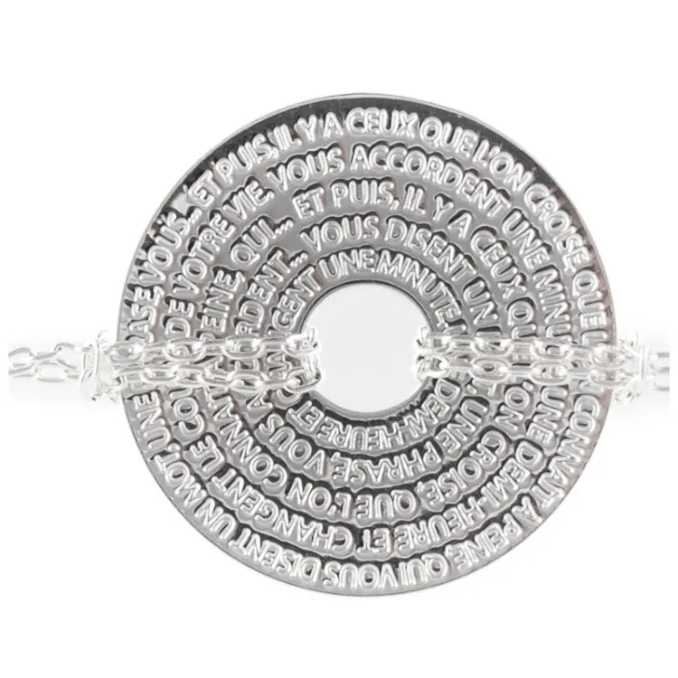 Bracelet médaille hugo 2