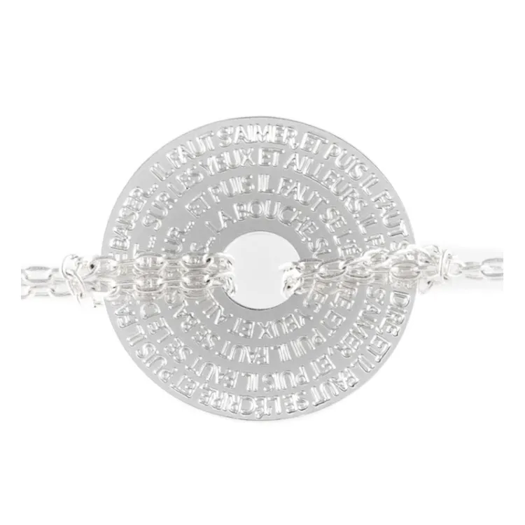 Bracelet médaille hugo 1