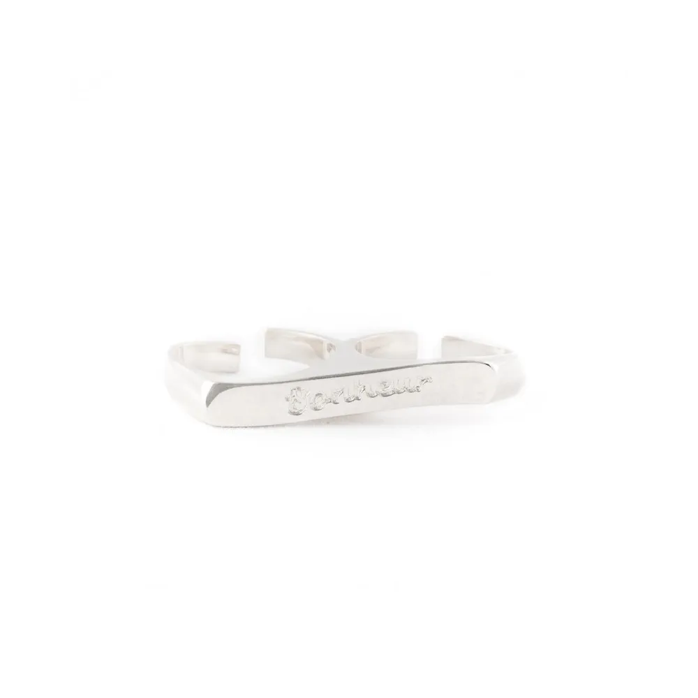 Bague bonheur double doigt