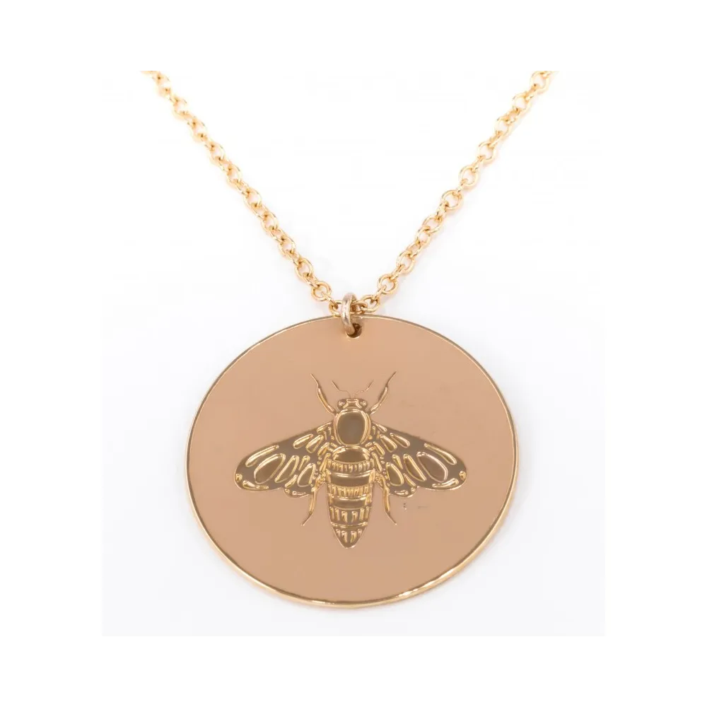 Collier Médaille Abeille Nude