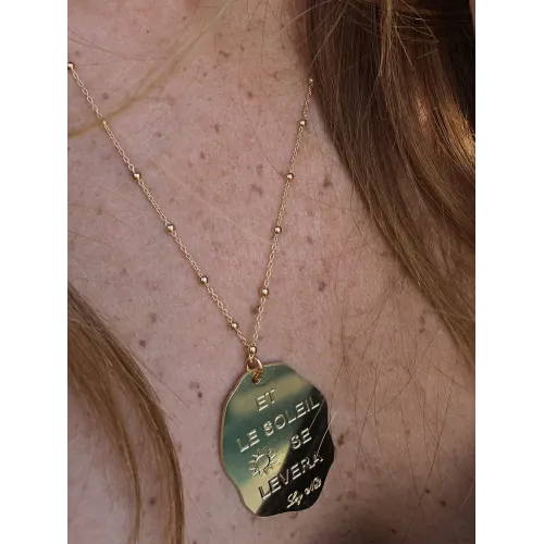 Collier Médaille Hugo Soleil